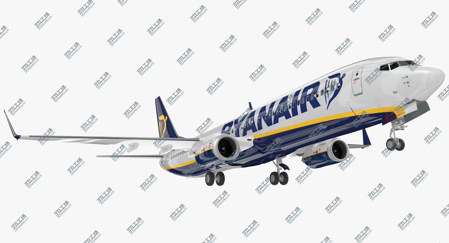 images/goods_img/202105071/3D Boeing 737-900 with Interior Ryanair Rigged 3D Model model/2.jpg